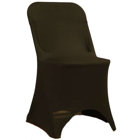 Atlas Commercial Products Spandex Folding Chair Cover, Black SPFCC34-BK